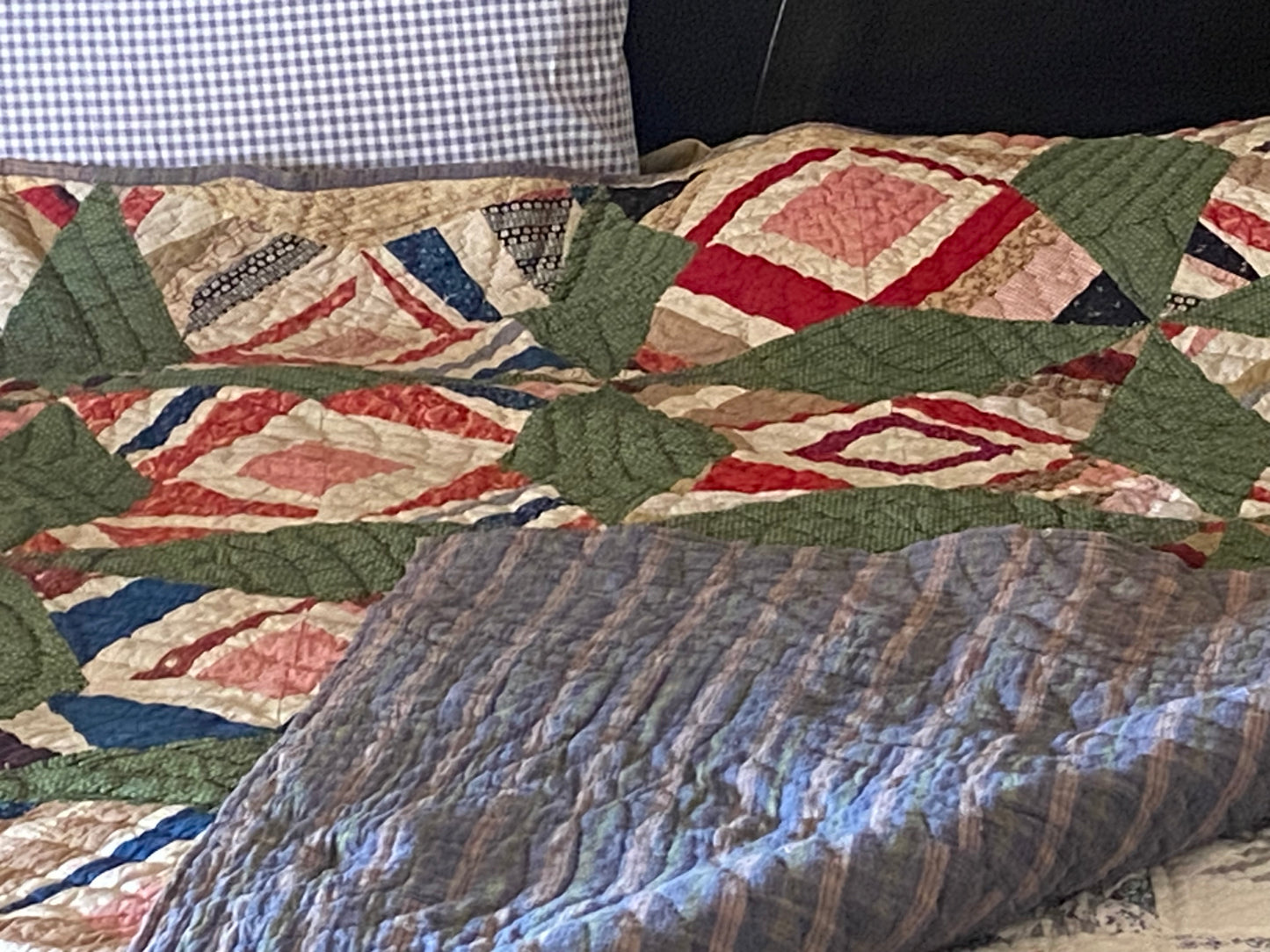 King Size Green Vintage Quilt