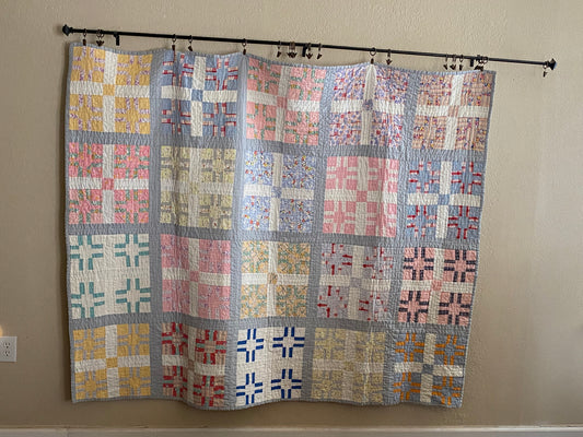 Queen Zia Vintage Quilt (Free Shipping)