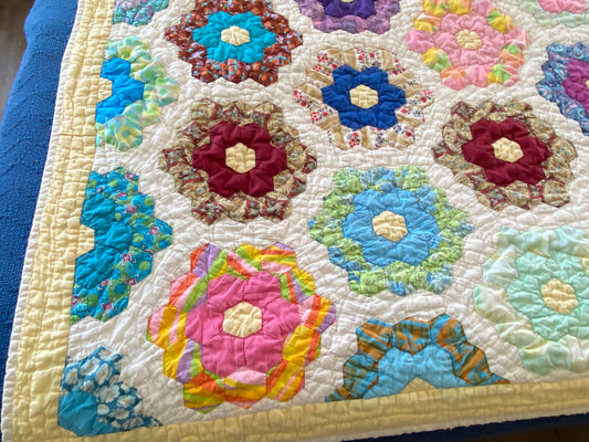 Grandma Flower Garden Queen Quilt
